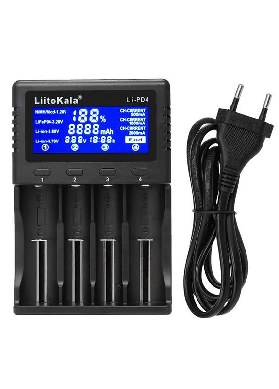 Зарядное устройство для Lii-PD4, 4x(LiOn/LiFePO4/NiMH/NiCd), display LiitoKala (334115933)