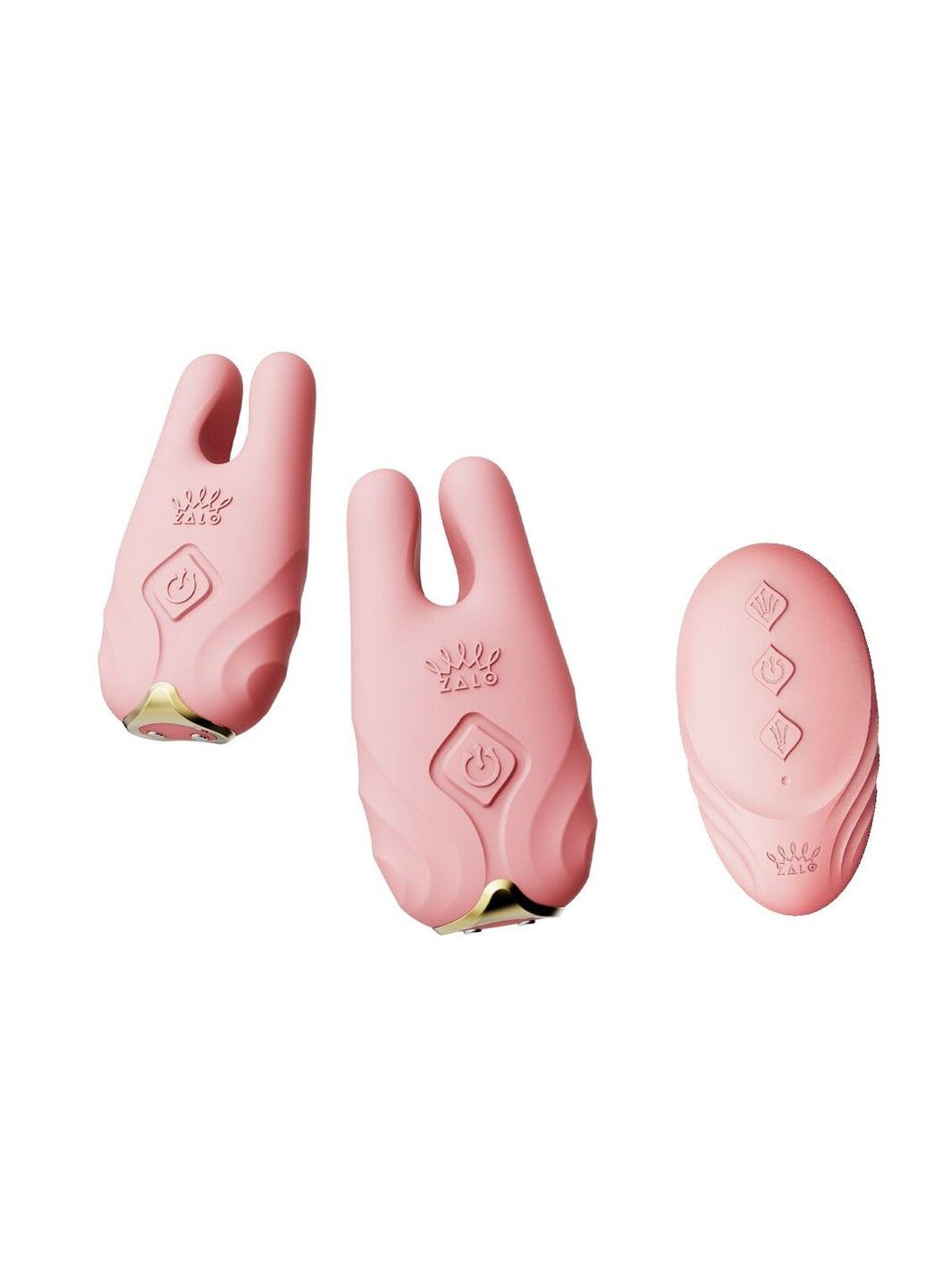 Смарт-вибратор для груди - Nave Coral Pink, пульт ДУ, работа через приложение Zalo (315498206)