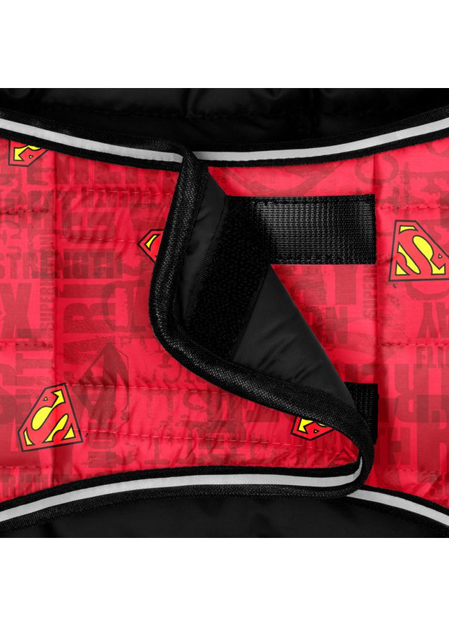 Курточка-накидка для собак Clothes, малюнок "Супермен червоний", M, А 37 см, B 52-62 см, С 36-47 см WAUDOG (363201032)