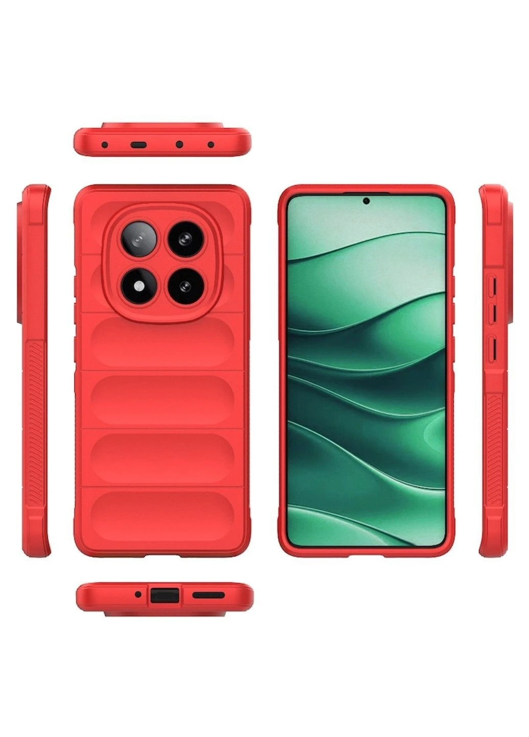 Чехол для смартфона Magic Shield для Xiaomi Redmi Note 14 Pro Plus 5G China Red Cosmic (382355999)