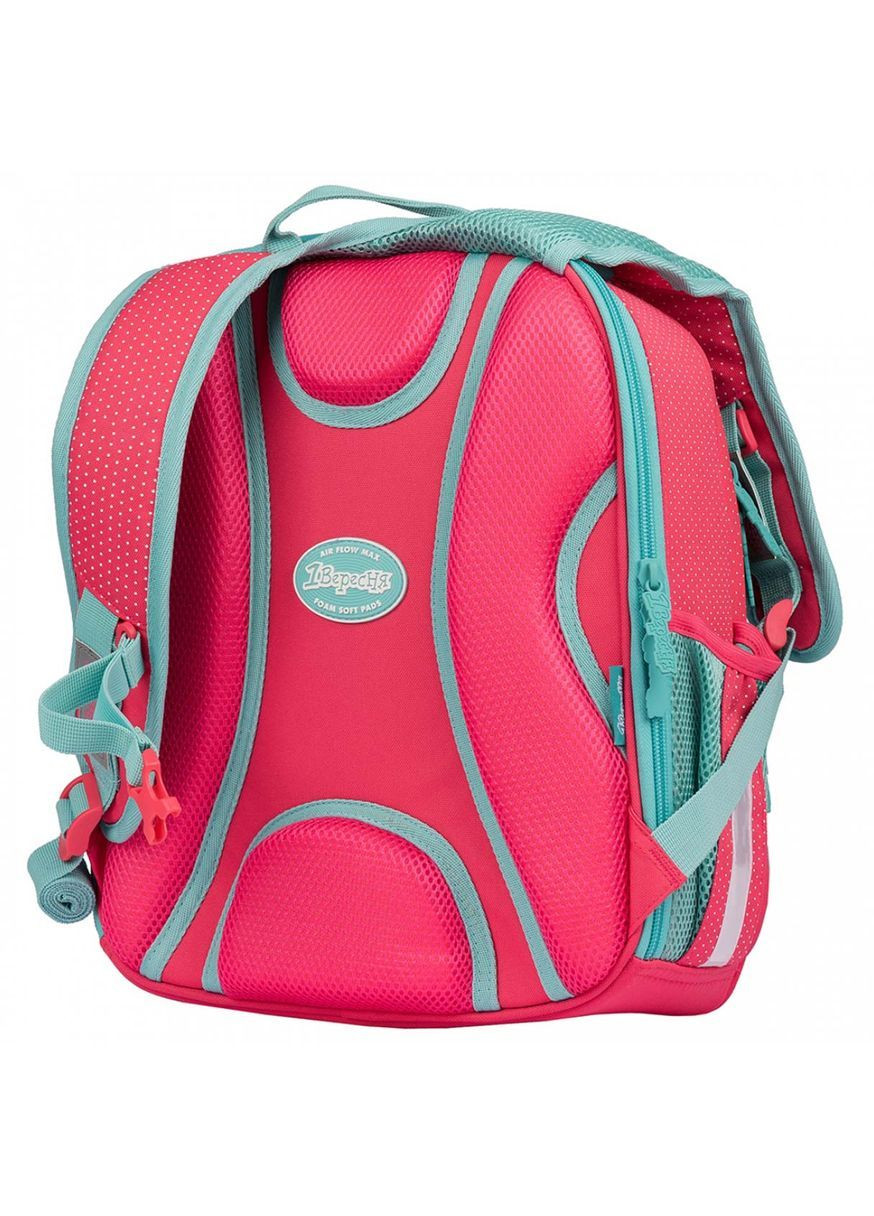 Рюкзак шкільний каркасний S-106 Bunny, рожевий з бірюзовим () 1 Вересня 551653 (366528848)