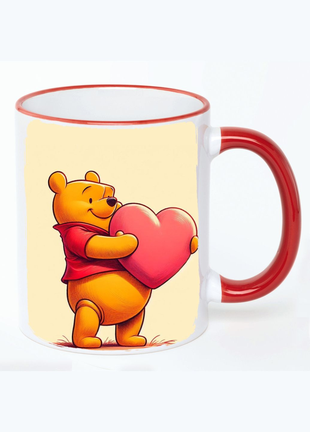 Чашка з дитячим малюнком (кухоль, кухоль) #0137 Біла з Червоною ручкою 330 мл No Brand (322712566)