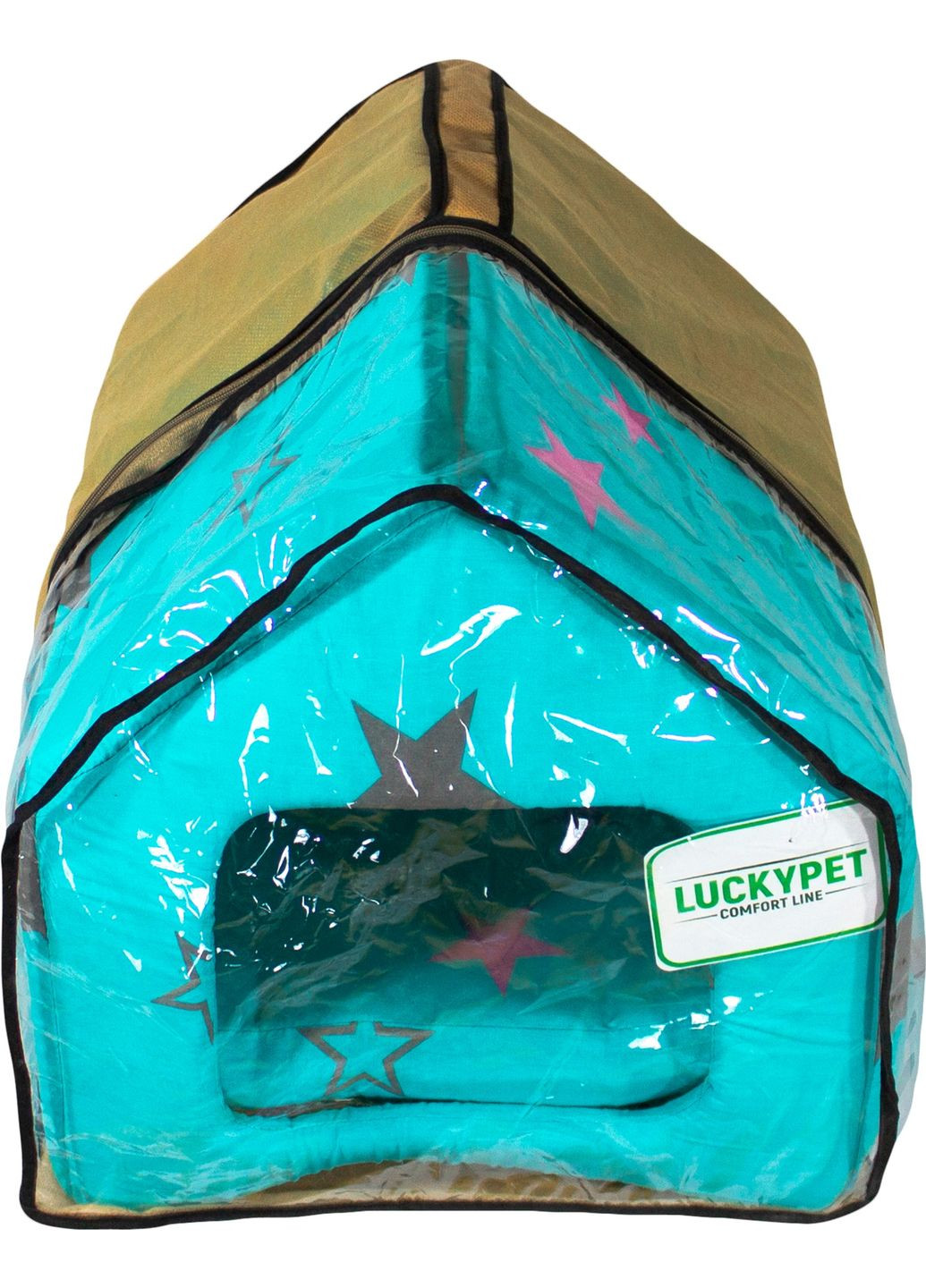 Будиночок для собак і кішок Джессі №0 26 x 27 x 27 см Бірюзовий (4820224211947) Lucky Pet (313239764)