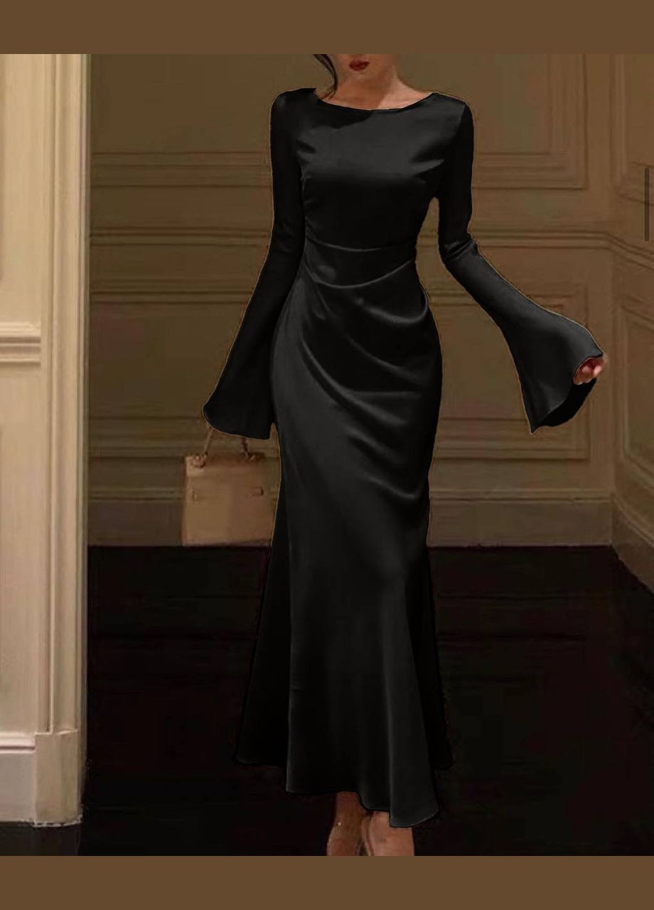 Чорна вечірня сукня жіноча Україна однотонна