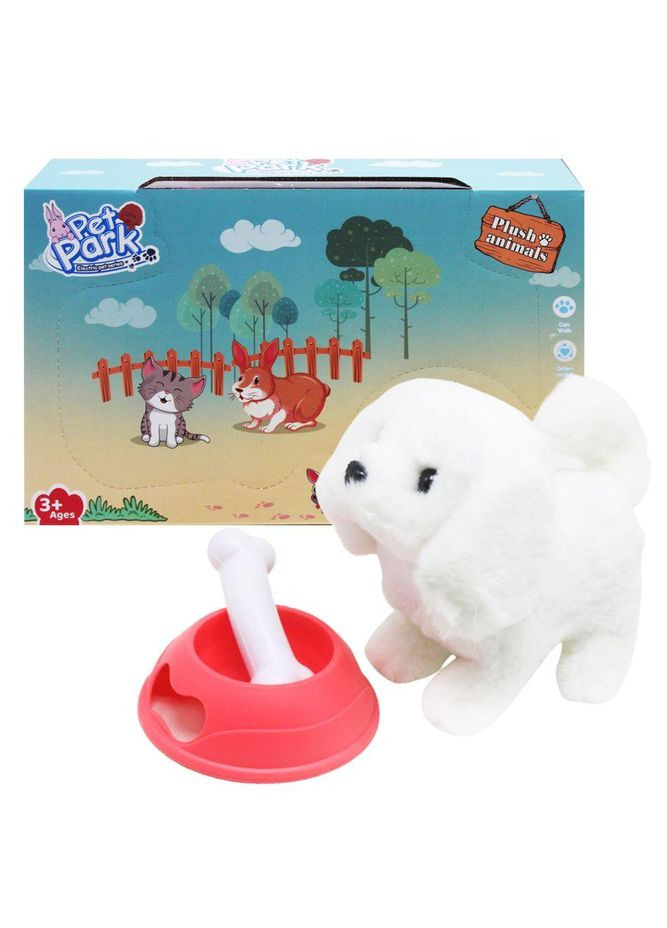 М'яка інтерактивна іграшка собачка, білий (RA004-1/2/3) MIC (362426774)