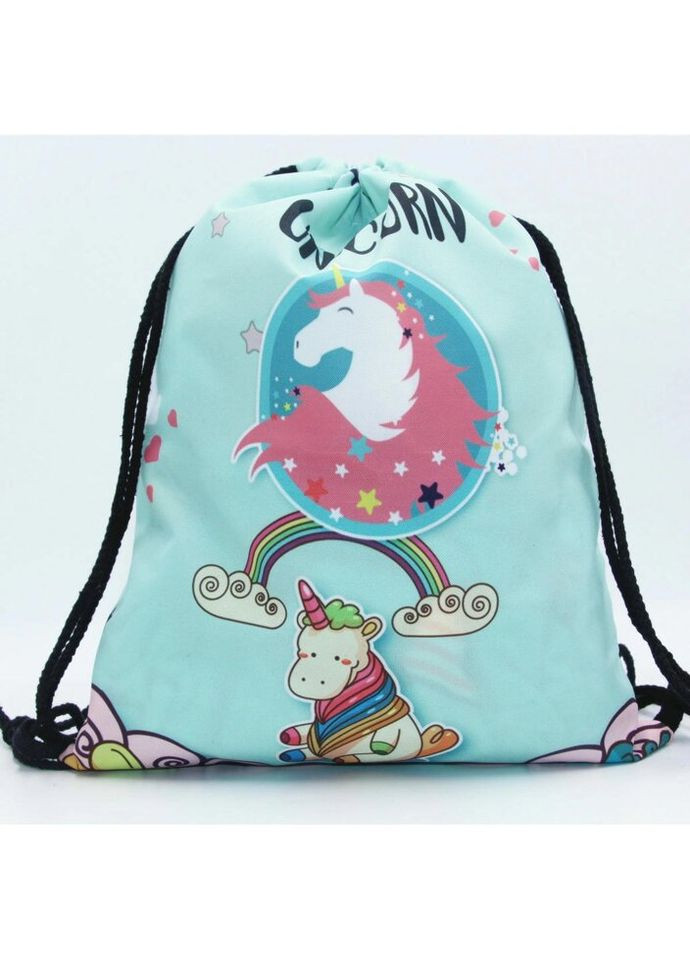 Сумка для обуви Единороги 11371 32х39 см голубая No Brand (328004492)