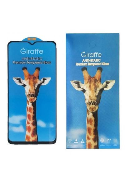 Защитное стекло Anti-Static для Samsung A05 Galaxy A055 Full Glue с черной рамкой Giraffe (305066213)