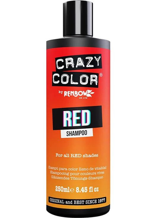 Шампунь для всіх відтінків червоного, 250 мл Crazy Color (352178167)