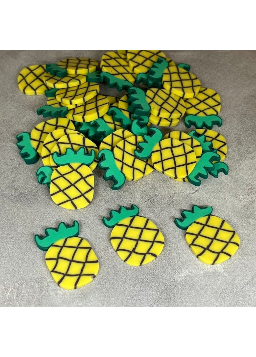 Наповнювач з полімерної глини "Ананас" d 2 см, упаковка 20 шт No Brand (301913968)