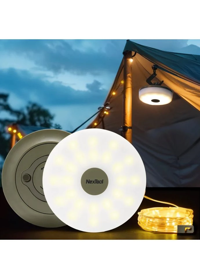Кемпинговый фонарь-гирлянда 2 в 1 NexTool Milky Way GW20 20 м ABS-пластик белый No Brand (400575247)