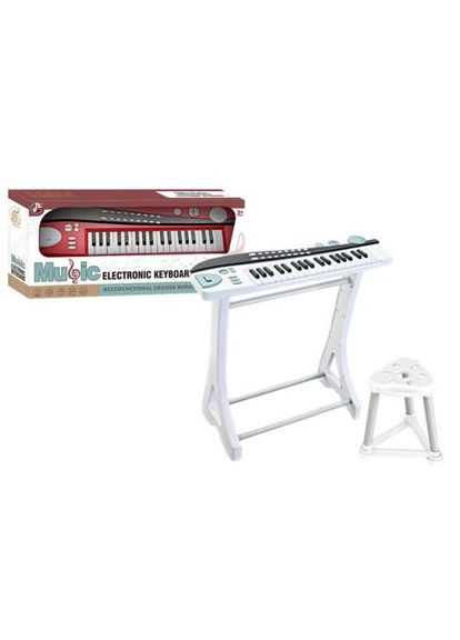 Синтезатор детский со стулом "Music", белый. MIC (361412288)