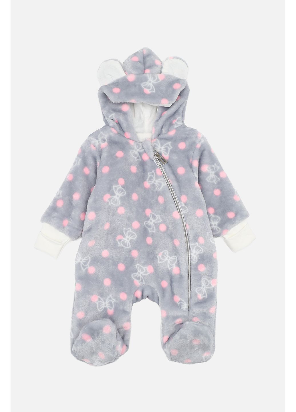 Комбінезон утеплений для дівчинки колір сірий ЦБ-00284486 Sweet Mario (368152543)