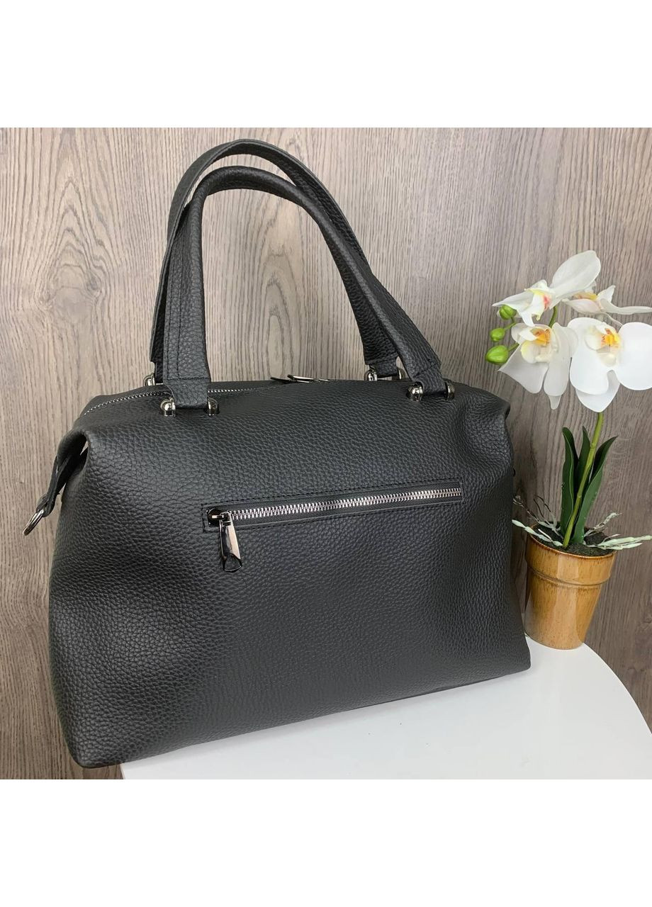 Жіноча сумка екокожа чорна велика ProDobro (363222266)