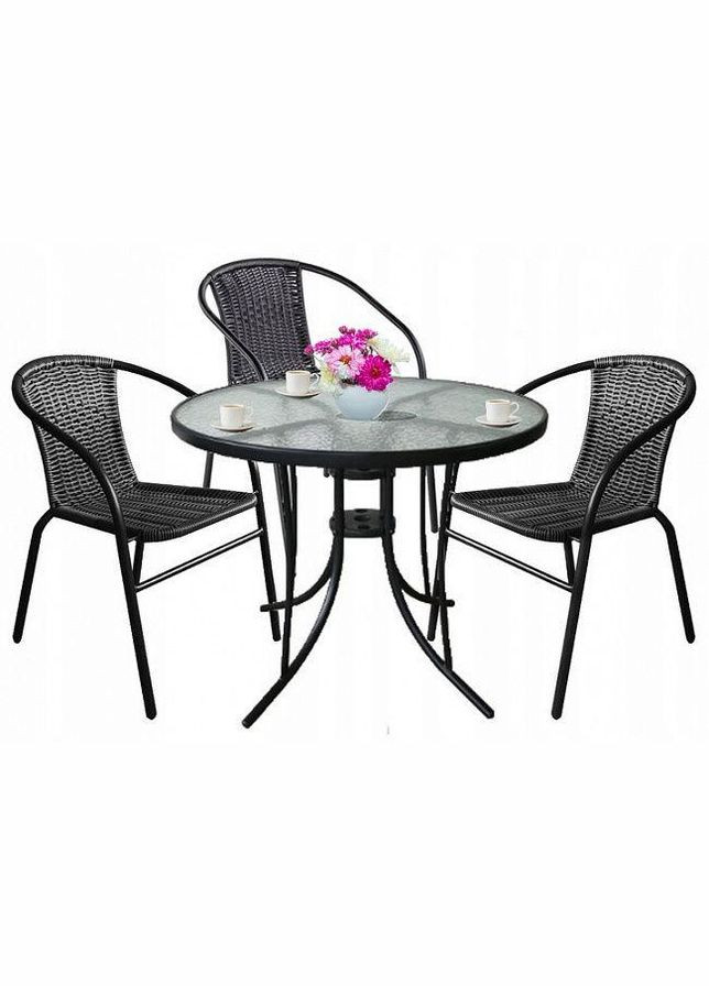 Комплект садових меблів Bistro-3 круглий стіл Jumi (338255889)