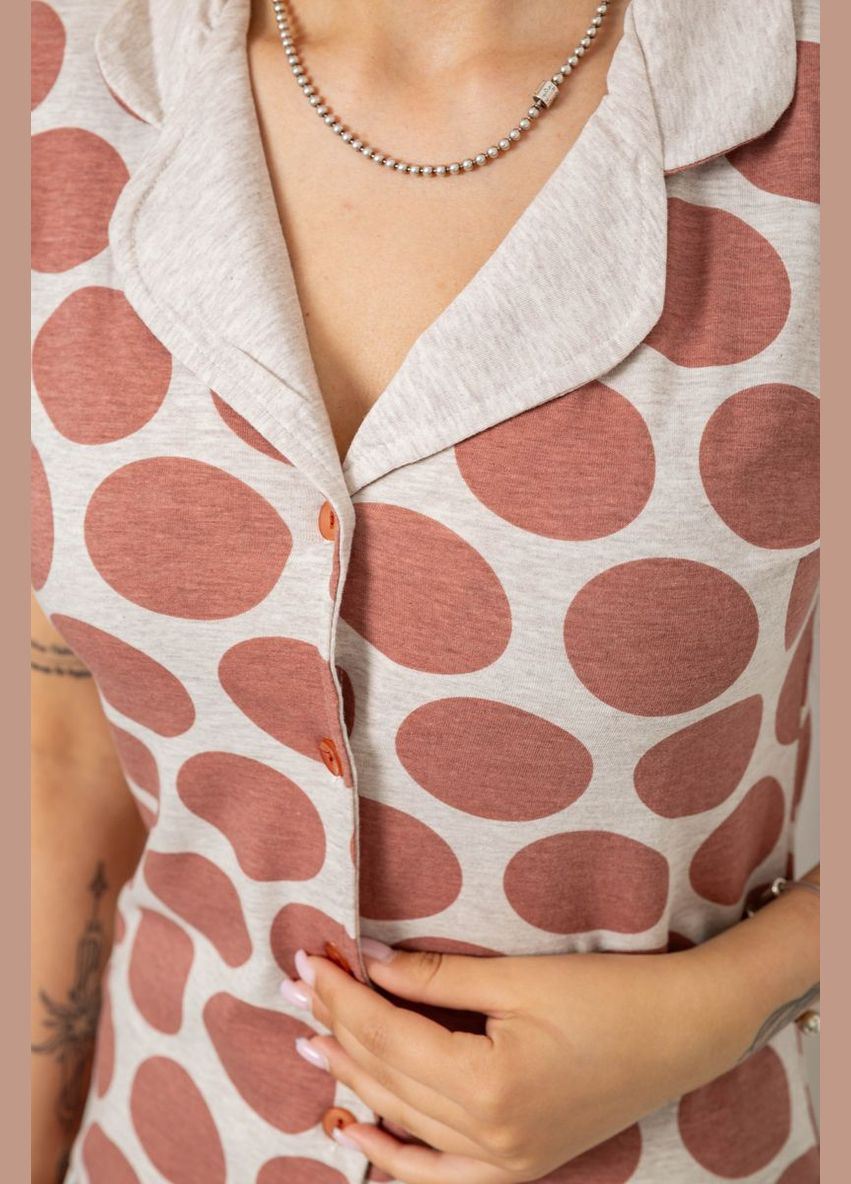 Бежева піжама жіноча Isik 243R19018