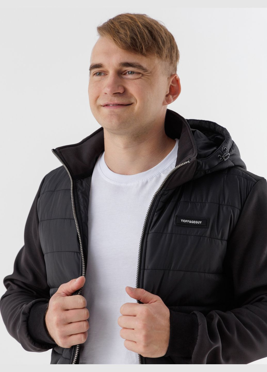 Черная демисезонная куртка мужская 1012 черный (2000990287175d) shop (2000990287175) Demos