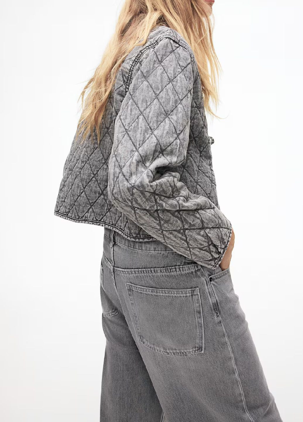 Светло-серая демисезонная куртка H&M