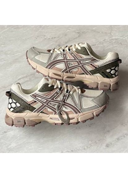 Кроссовки женские и мужские Asics Gel-kahana 8 Marathon Pastel | Асикс Гель Кахана 8 серо-зеленые No Brand серо-зелёные демисезоны (355339587)