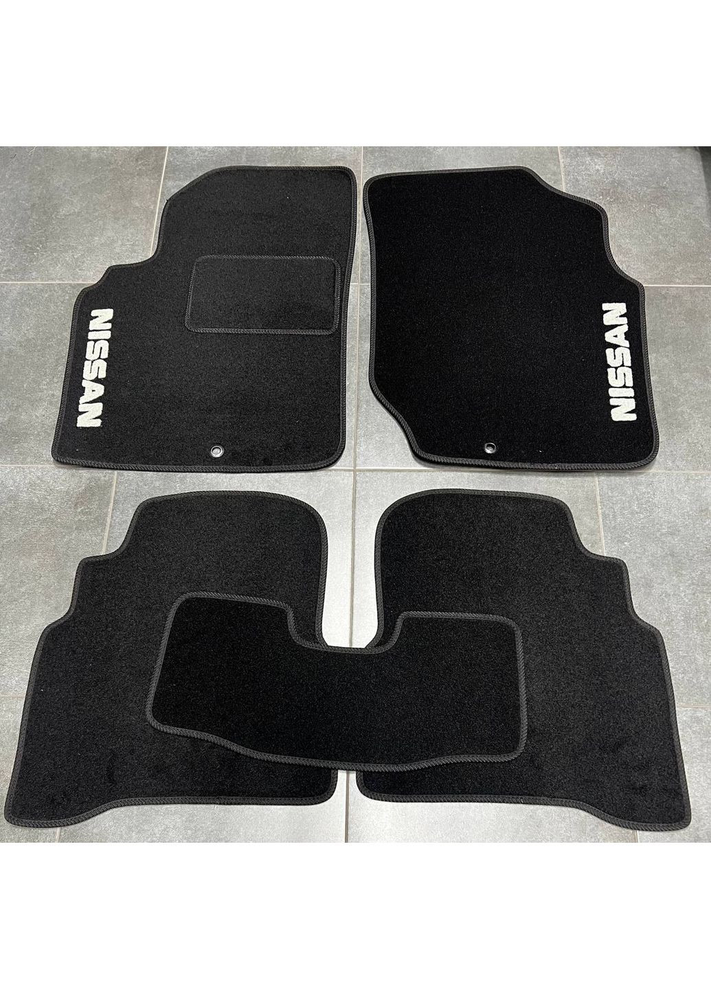 Ворсовые коврики в салон для Nissan Classic B10 (2006-) /Чёрные 5шт Beltex Almera (360618738)