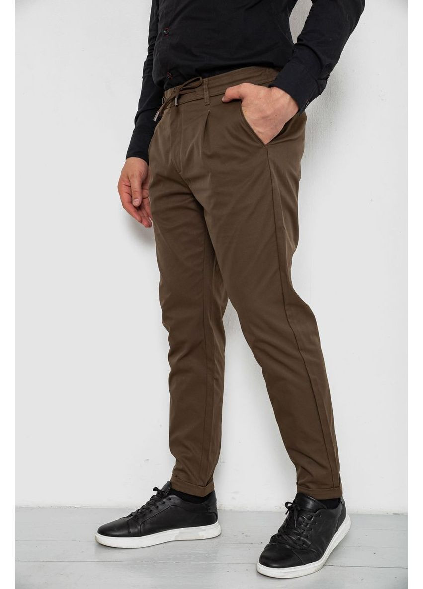 Штани чоловічі класичні однотонні, колір коричневий, 157RU02-016 Ager (362046731)