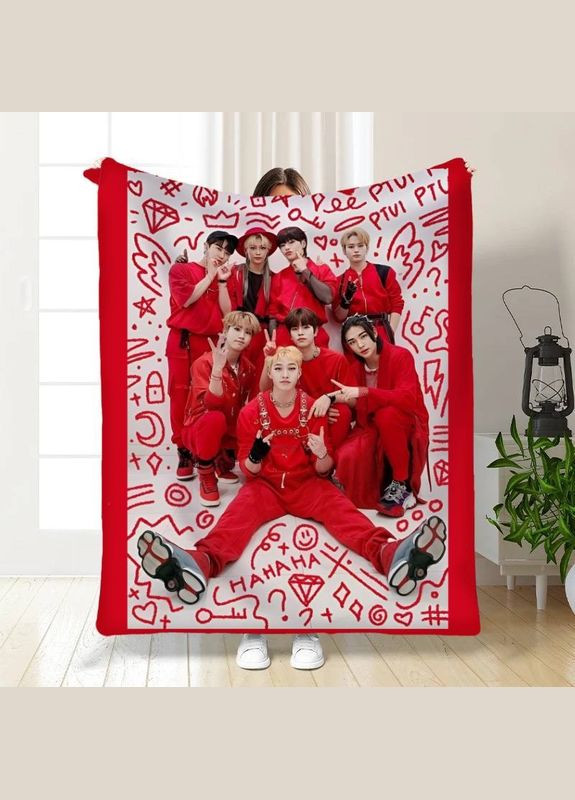 Плед 3D Stray Kids №6 15793 160х200 см FlexDress (364489886)