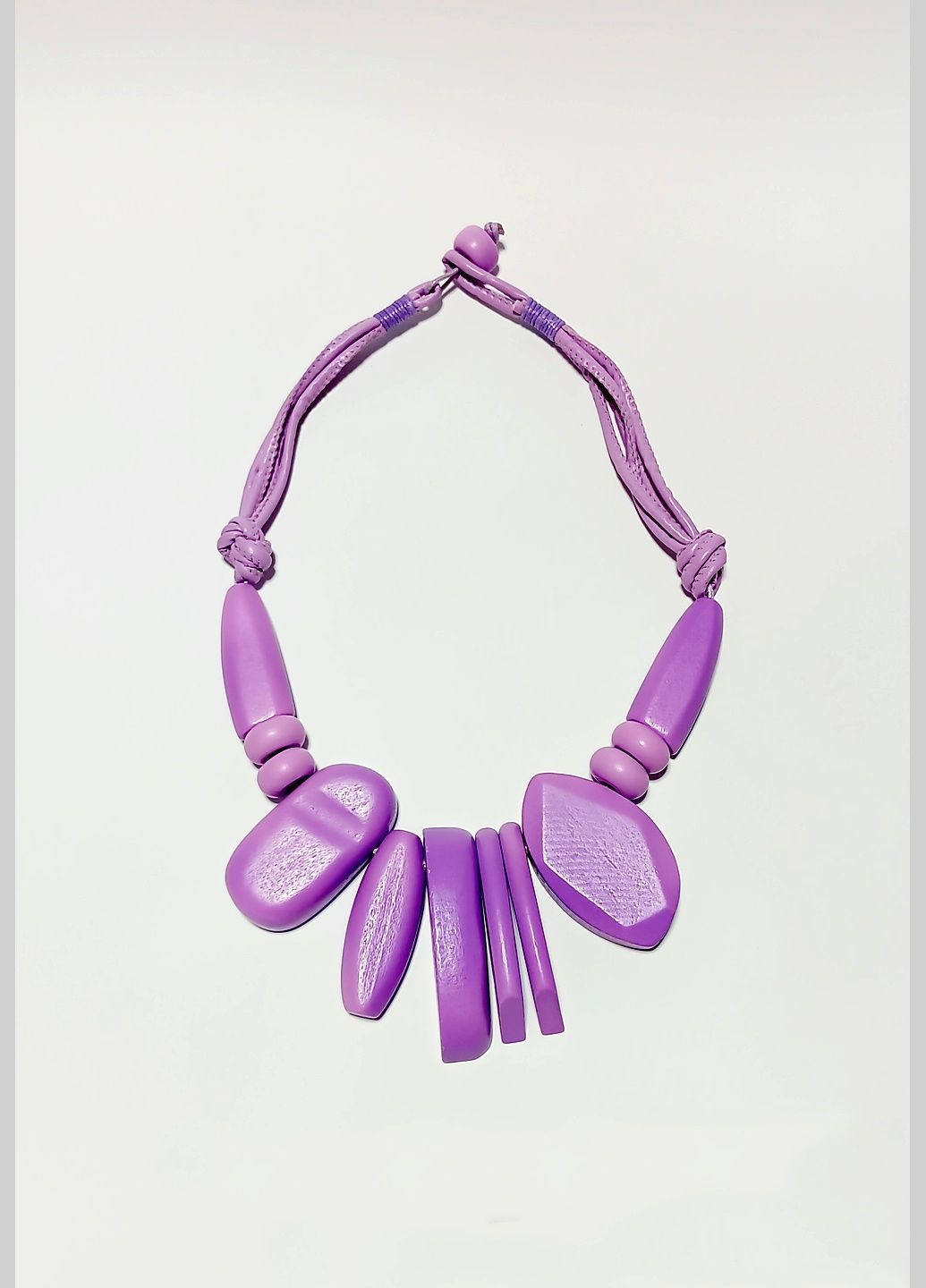 Кольє di classe абстрактне дерев'яне з великими підвісками на щільному шнурі (338370326)