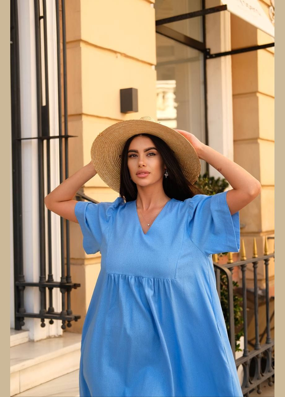 Блакитна коктейльна, ділова, повсякденний, кежуал, вечірня жіноча сукня Asi.Store.ua