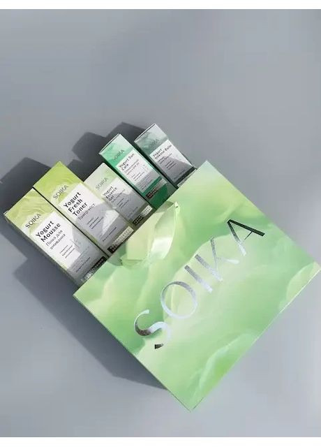 Набір 5 в 1: пінка, тонік, гель-сироватка, крем з spf 30, нічний крем Soika (361855021)