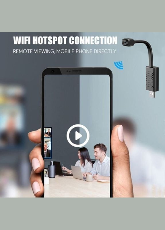 Мини камера WIFI USB на гибком шлейфе с подсветкой U22, HD 720P, датчик движения (100698) Nectronix (321960414)