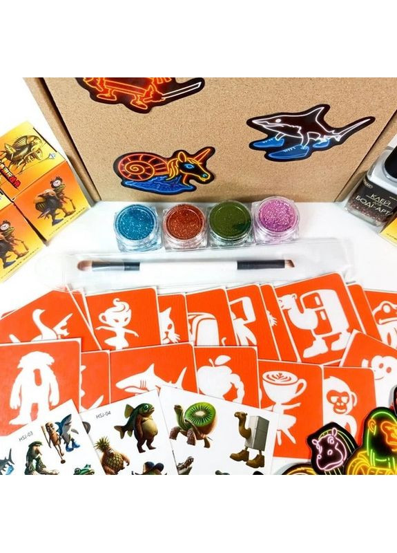 Подарочный набор "Брейнрот" gift-box-brainrot-3kids Fresh Tattoo (369787813)