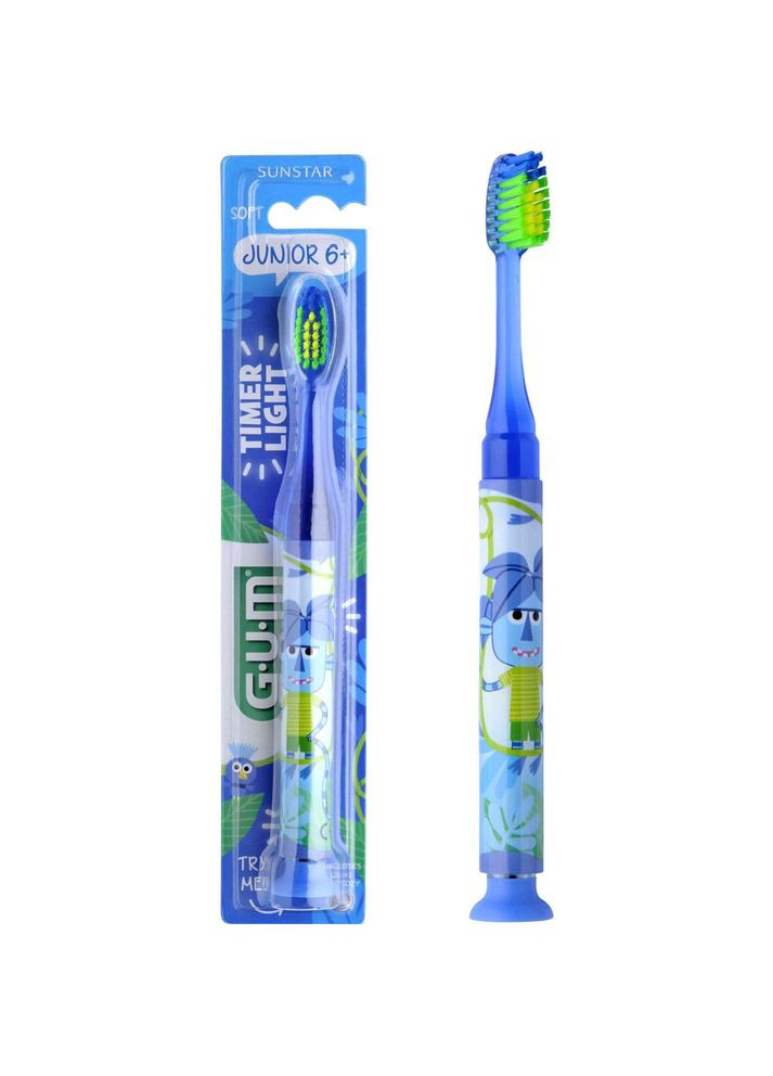 Зубна щітка Junior Monster Light-Up, м'яка GUM 903M2 (361305363)