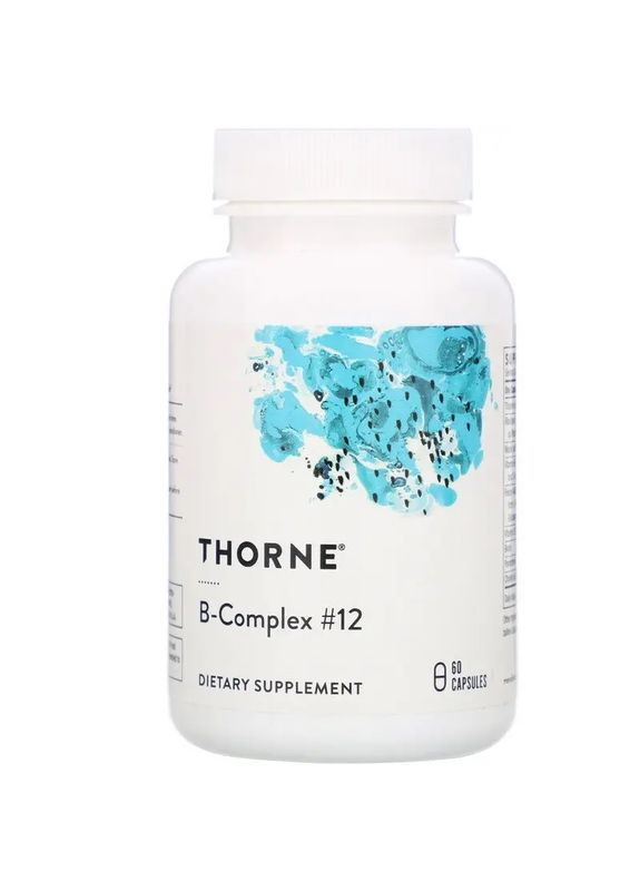 , комплекс вітамінів групи B №12, 60 капсул (THR11203) Thorne Research (266038973)