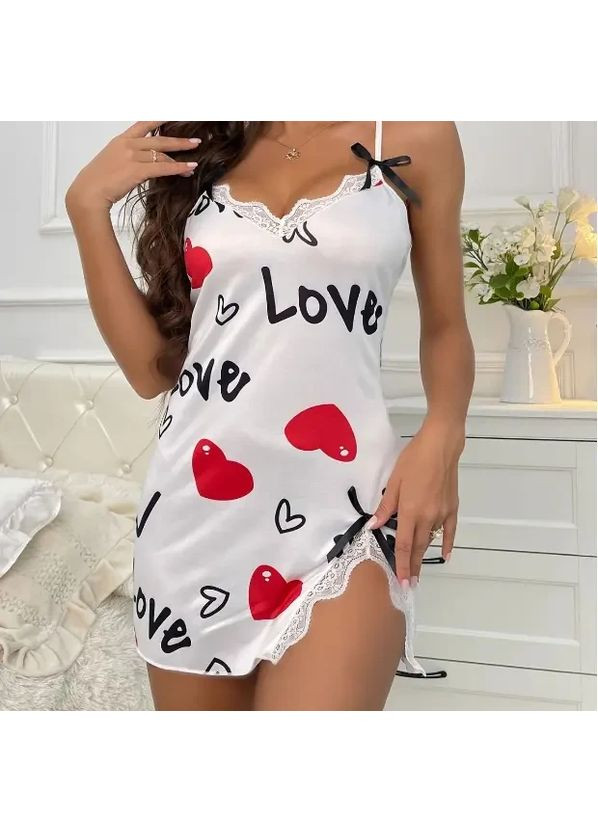 Пеньюар жіночий зі стрейчу із трусиками на брителях. Атласний пеньюар жіночий без рукав China (360865281)