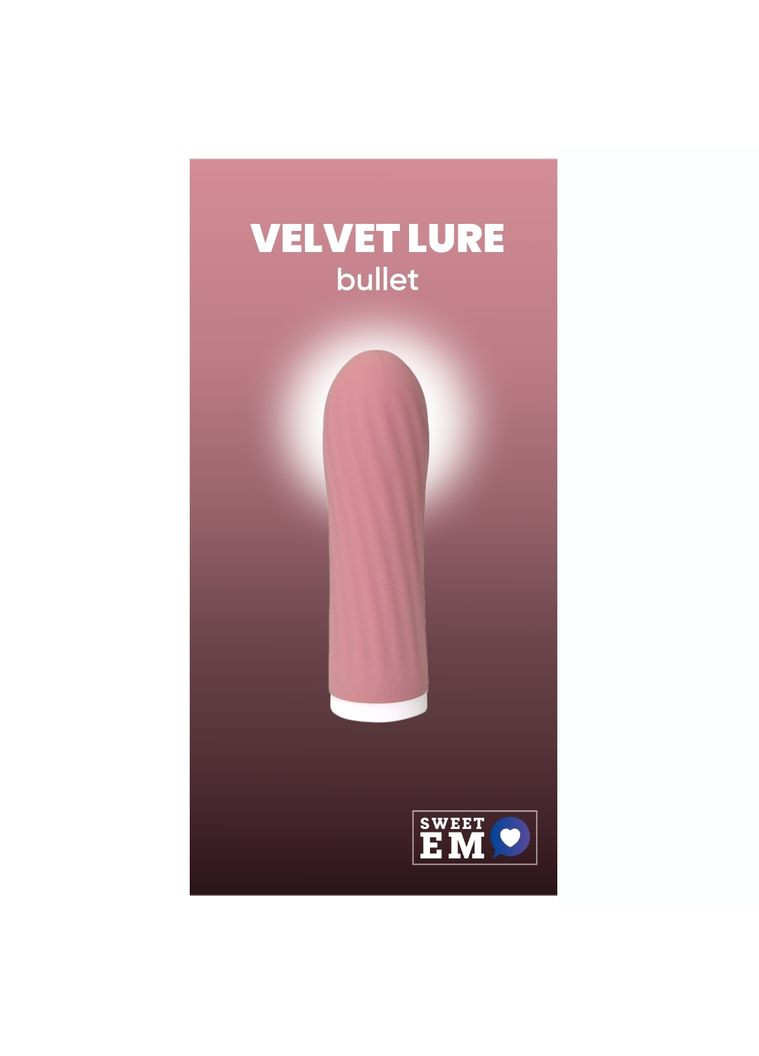 Мини-вибратор рельефный Velvet Lure, Sweet Em (347312767)