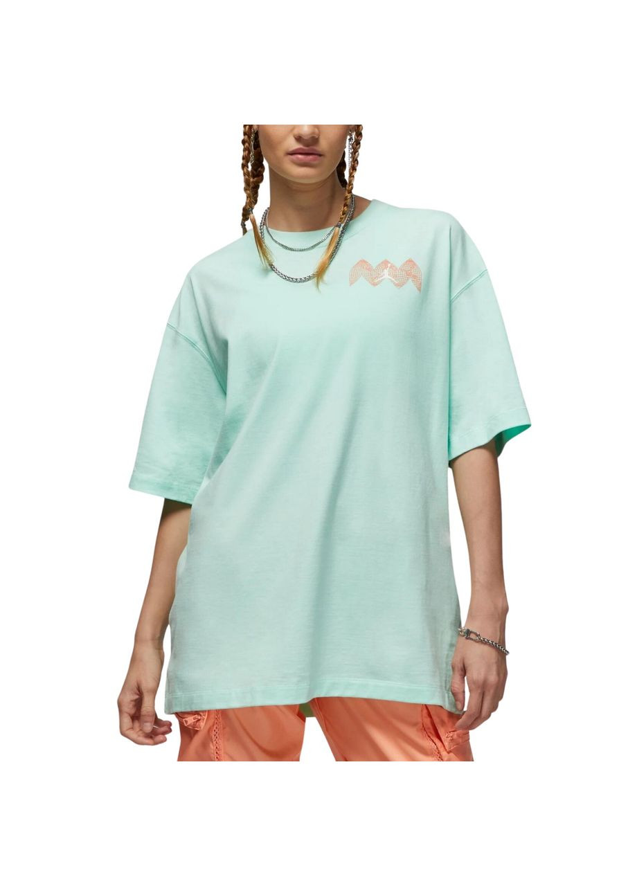 Зелена літня футболка women`s heritage oversized t-shirt do5014-379 Jordan