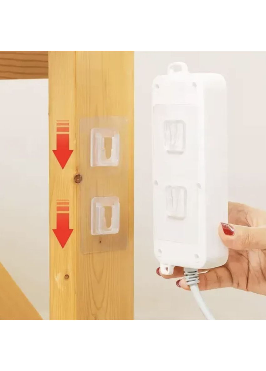 Самоклеящаяся клейкая крепь для роутера, удлинителя, картин 6*6см, 20 пар Neon (360898232)