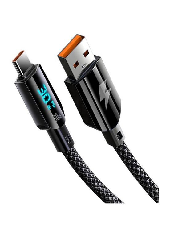 Кабель Screen USBA для Type-C 1.2m 30W GP-UCN008 Black (00000099207) Gelius (307905351)