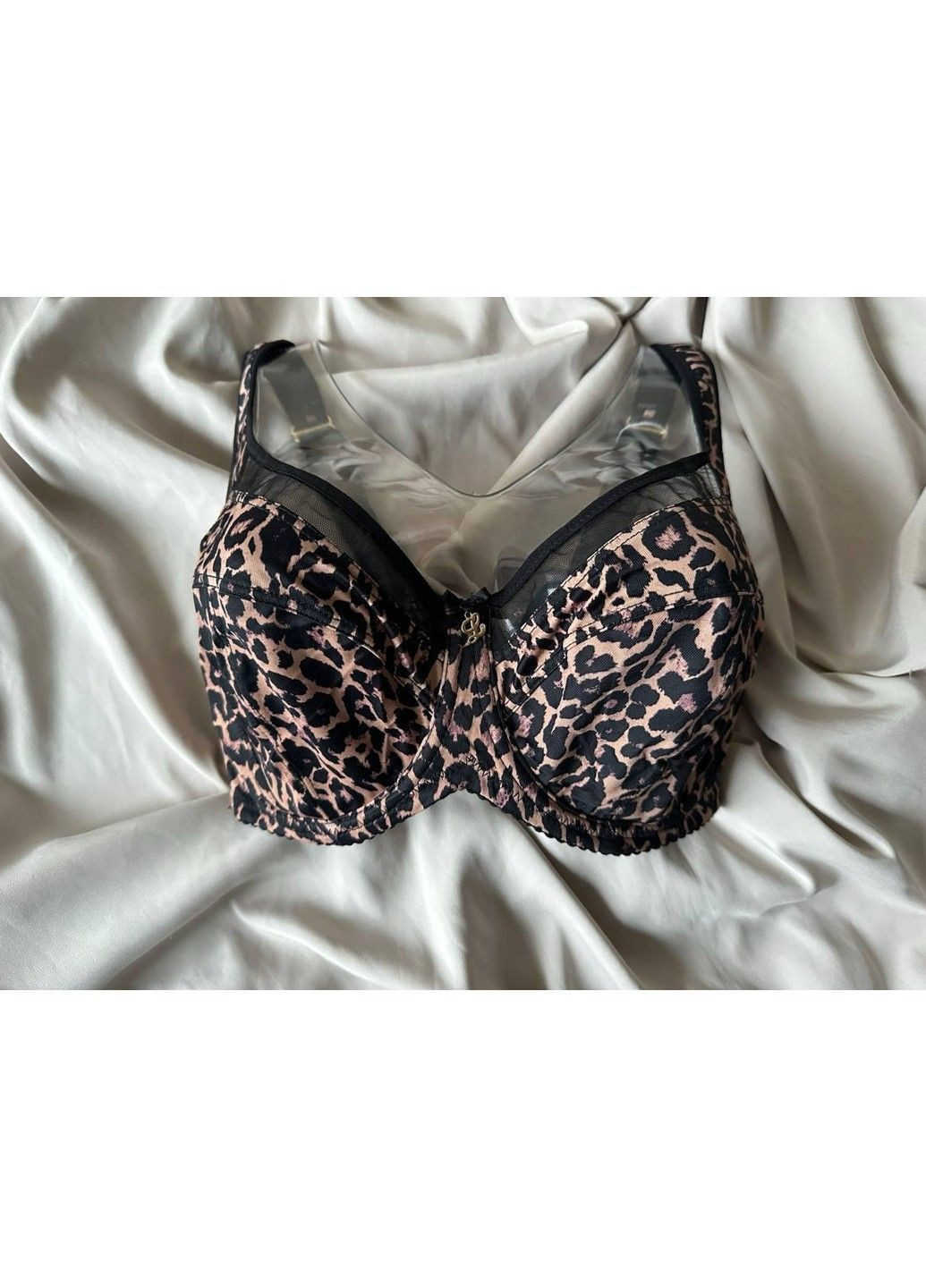 Коричневый бюстгальтер мягкая чашка на косточках 11630 леопардовый Lanny Mode