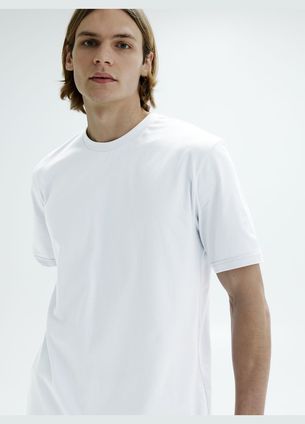 Біла футболка для чоловіків з коротким рукавом Роза