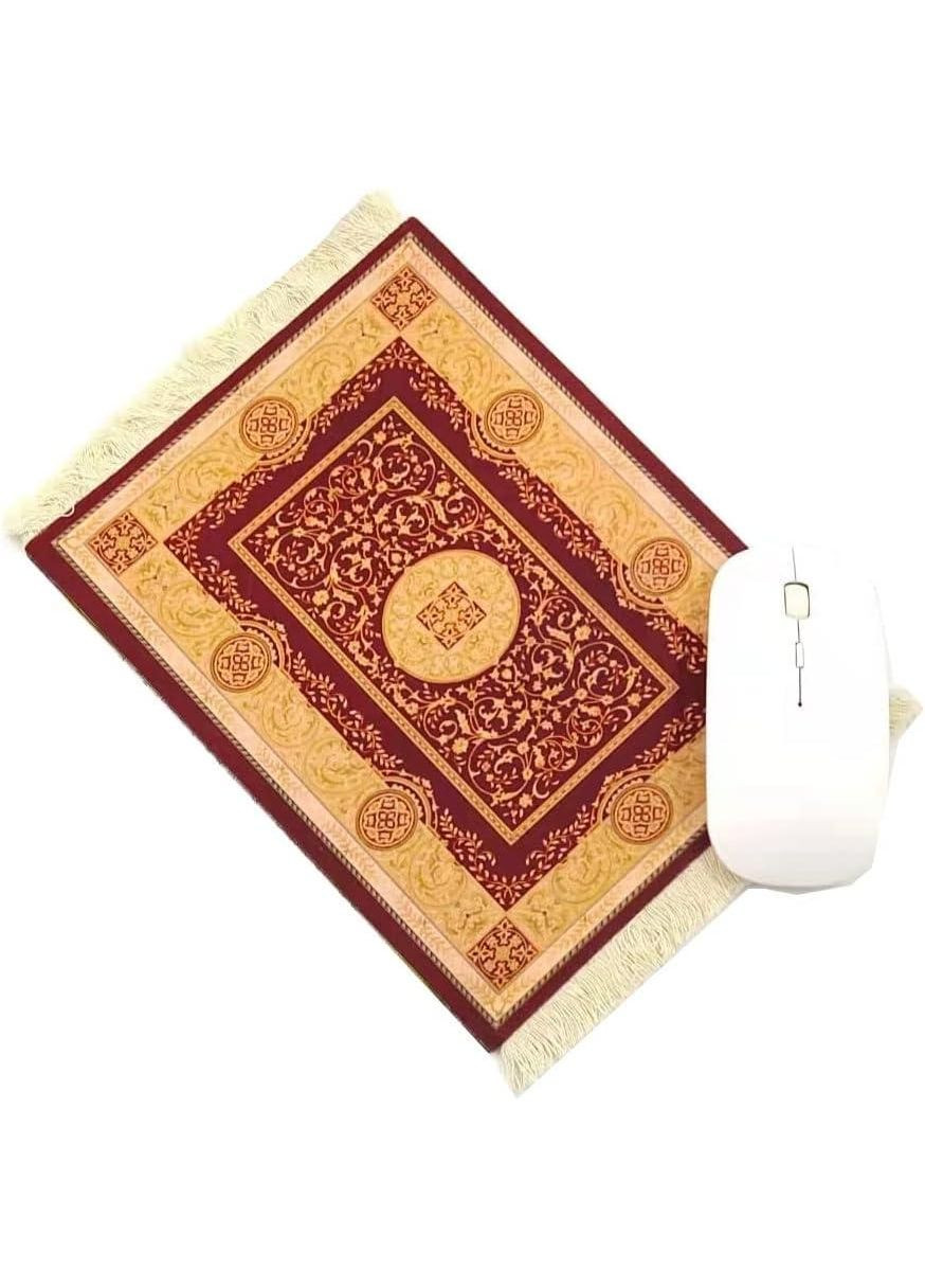 Килимок для миші з перським візерунком, ретро стиль, м’який тканинний, 26.5х17.5 см China (354827541)