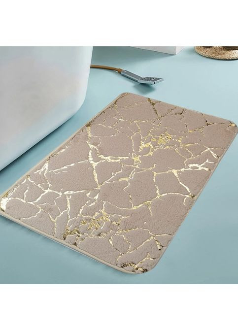 Коврик для ванной комнаты Мрамор 12709 40х60 см бежевый No Brand (361025120)