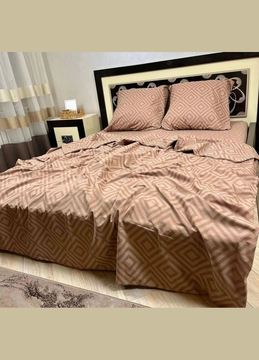 Постільна білизна бавовняна Карат Євро 200 x 220 Бязь с 70 х 70 No Brand (332945882)