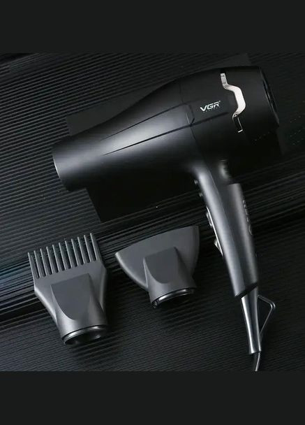 Професійний фен V-450 для сушіння укладання волосся 2400 Вт режим Turbo VGR (297331720)