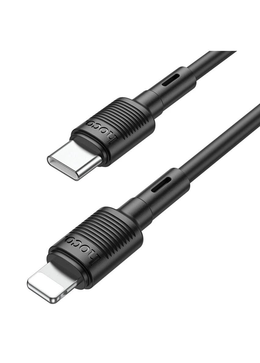 Кабель X83 TypeC to iP 20W, 1m, PVC, PVC connectors, Black Hoco (301090147)