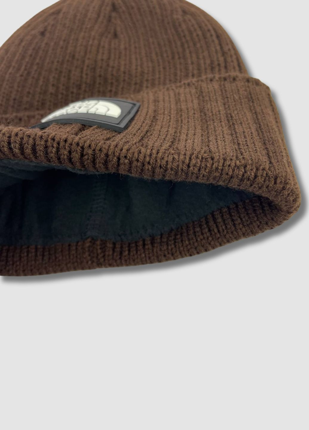 Зимняя шапка бини на флисе - The North Face / Норт Фейс No Brand Шапка біні (368540852)