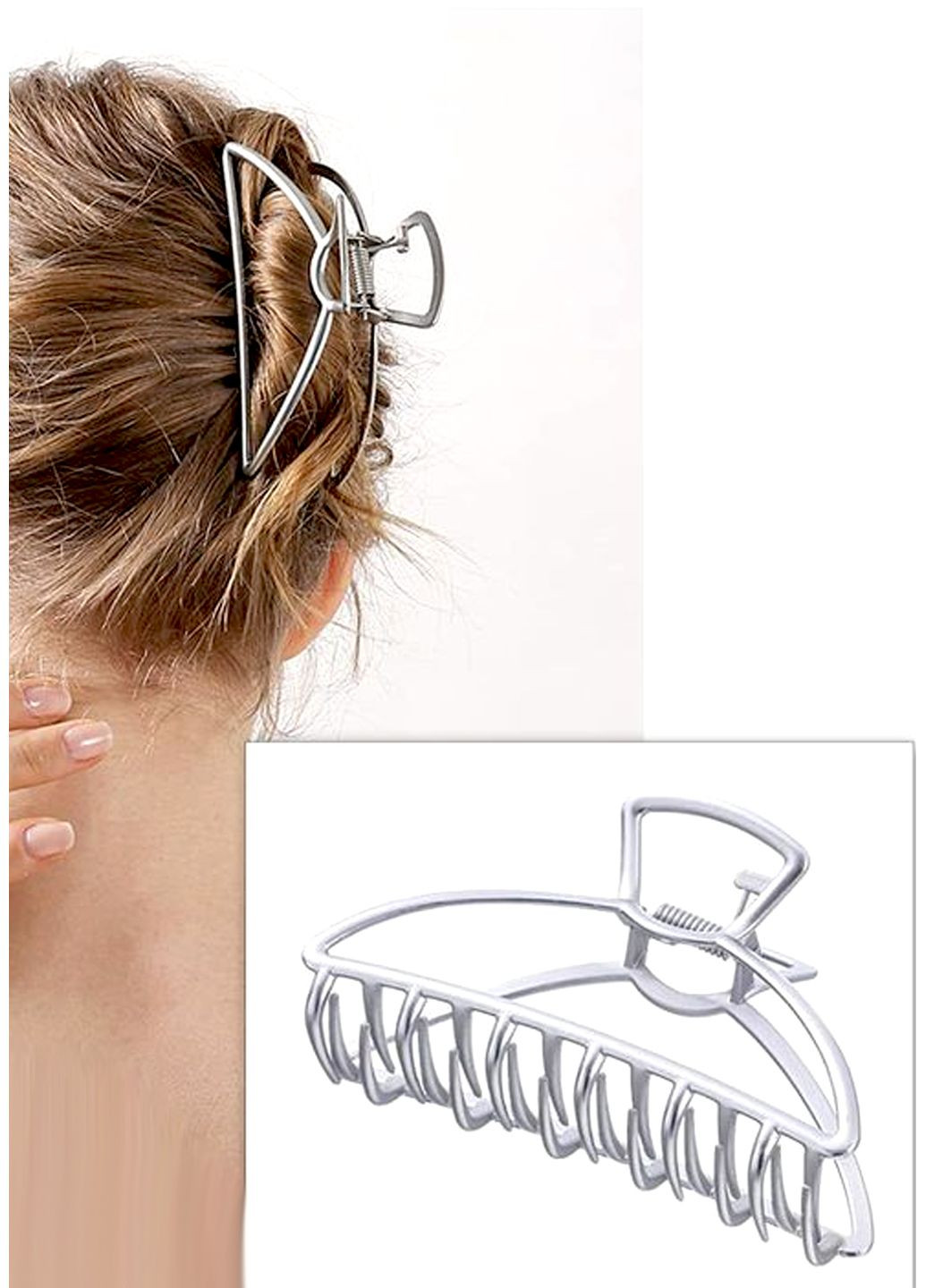 Заколка краб для волос "Minimalism - Trapezium", 9,5х5,5 см Анна Ясеницька (287340158)