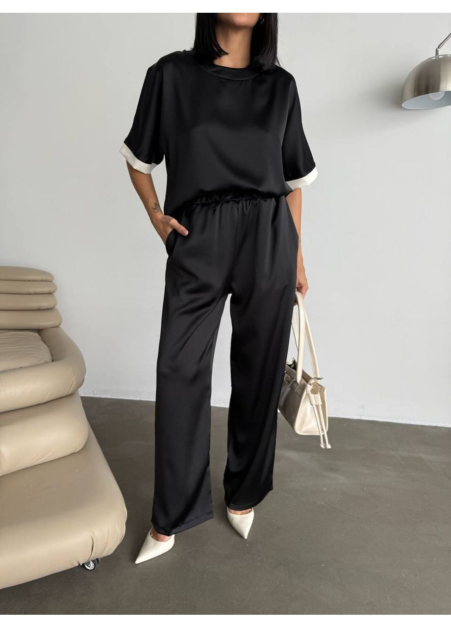 Жіночий костюм з легкої струмкої тканини Україна (358644021)