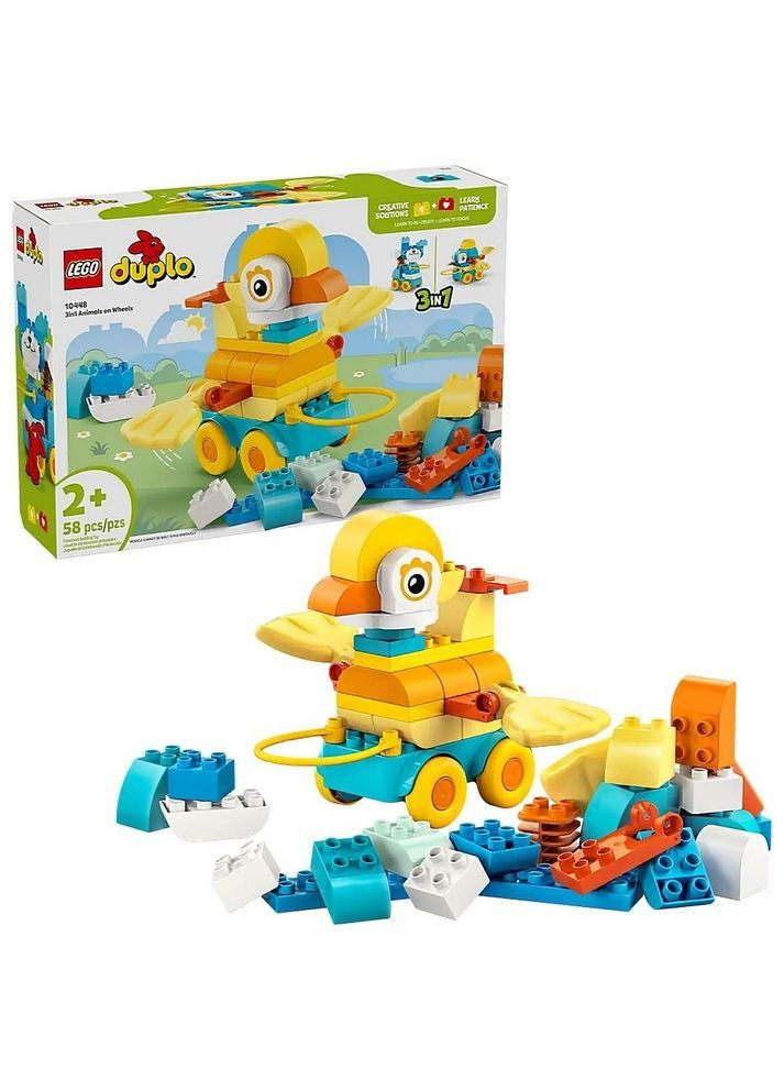 Конструктор DUPLO Town Тварини на колесах 3 в 1, 58 деталей () Lego 10448 (370498986)