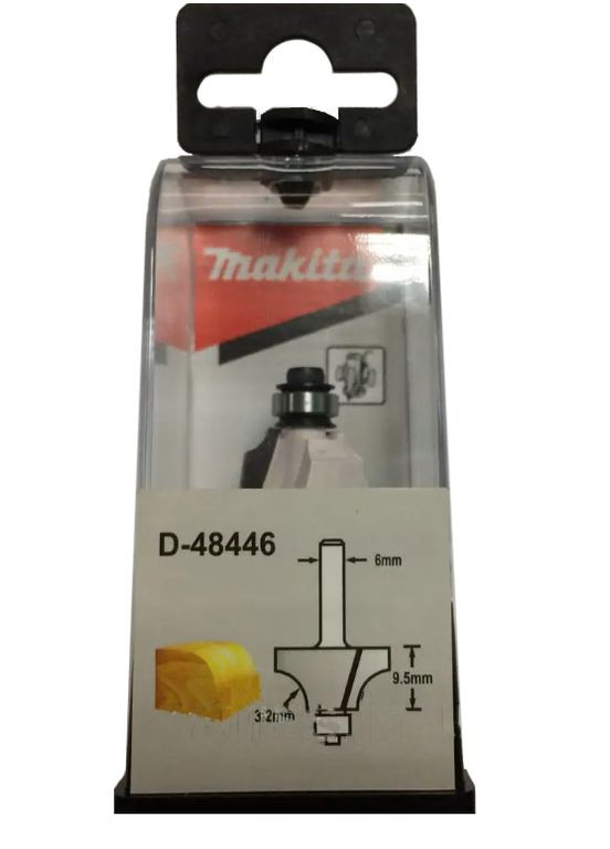 Фигурная фреза D48446 (19х9.5х51.6 мм) с подшипником (30115) Makita (290253793)