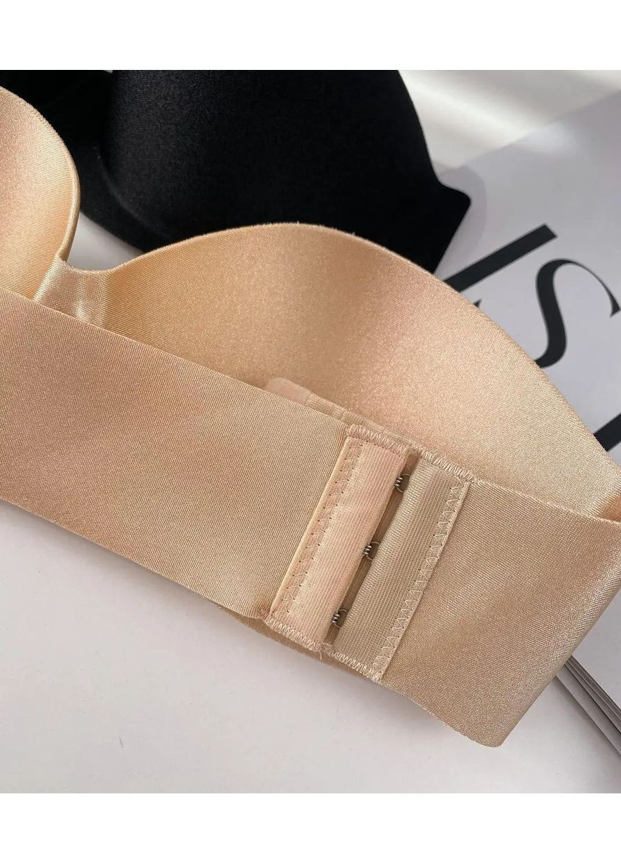 Чёрный силиконовый бюстгальтер афина без бретелей, бесшовный гладкий бюстгальтер пушап, бюстгальтер анжелика No Brand